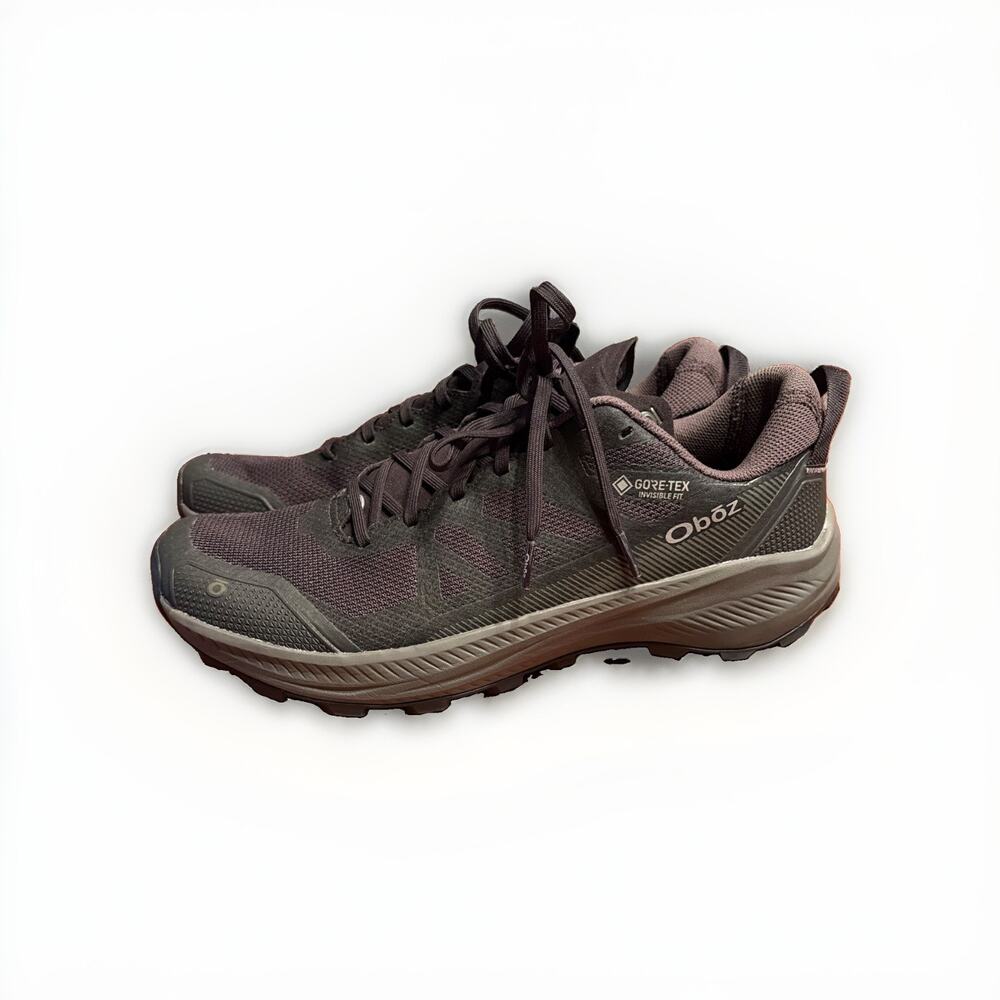Oboz Katabatic Low B-DRY Hiking Shoes Mens 11 Black Gray Waterproof